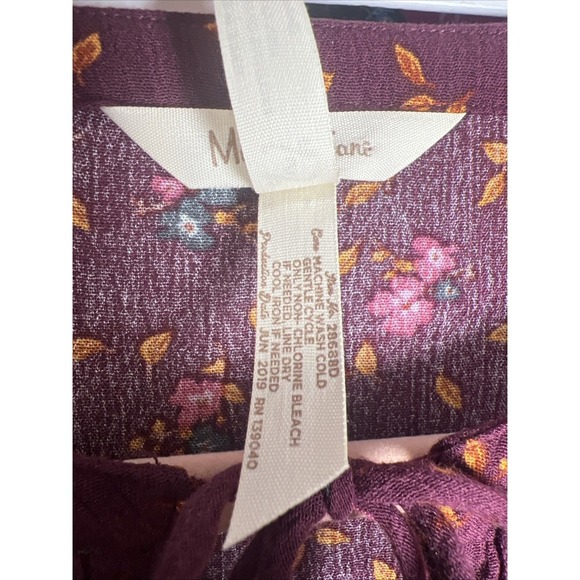 Matilda Jane Local Luxuries Floral Boho Long Sleeve Dress Size Small Burgundy - Picture 4 of 9